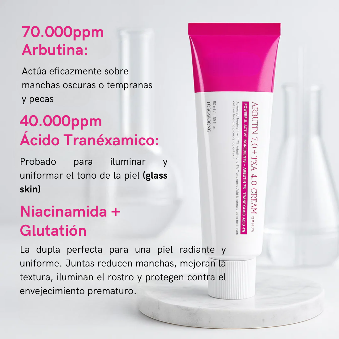 Luméa Crema: Arbutina 7% + Ácido Tranexámico 4% - 50gr