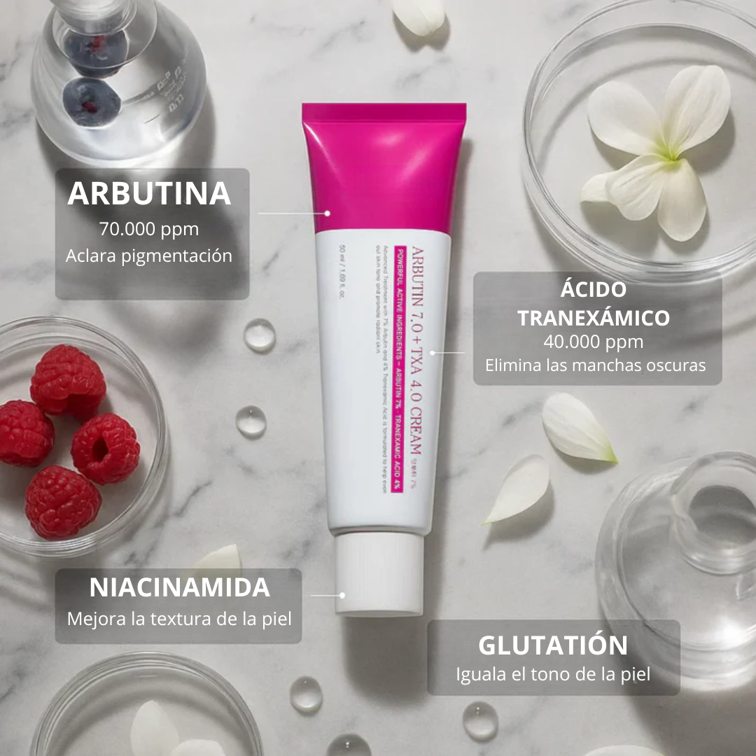 Luméa Crema: Arbutina 7% + Ácido Tranexámico 4% - 50gr